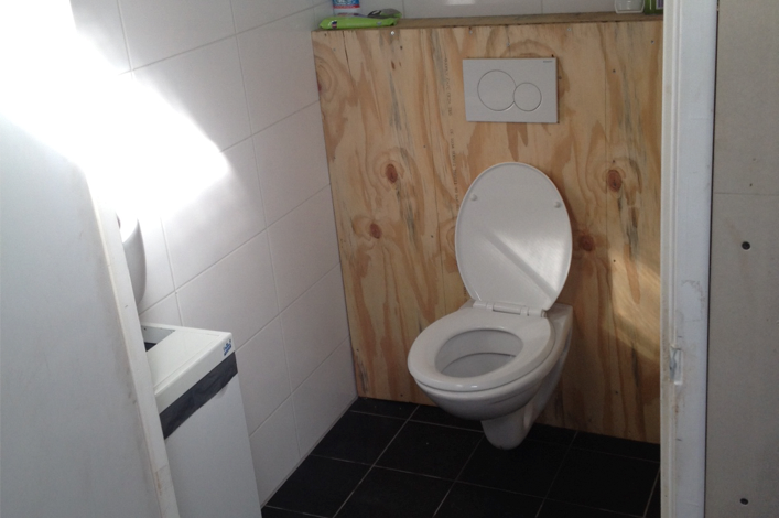 Nieuwe toilet